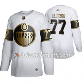 Miesten NHL Edmonton Oilers Pelipaita Oscar Klefbom 77 Adidas 2019-20 Golden Edition Valkoinen Authentic